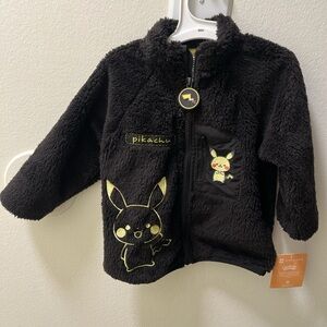 Black Pokémon Fleece Jacket